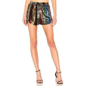 LPA x Revolve NWT Rainbow Sequin Pull-On Short 194 Size XL